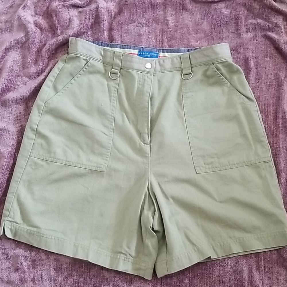 Olive green shorts
